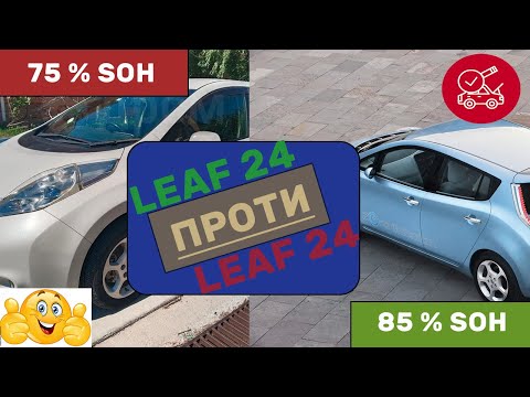 Видео: | ТЕСТ ДРАЙВ |    Nissan Leaf проти Nissan Leaf. Тест запасу ходу SOH 75% проти 85%. R15 проти R16.