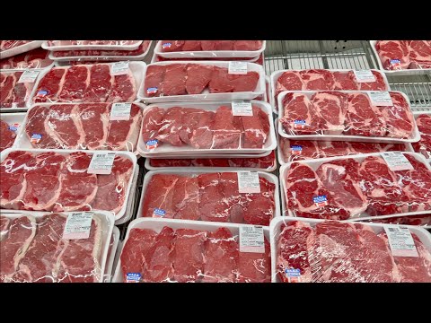 Видео: Мясо в США. Затарились в COSTCO. В ужасе от цен… Общий чек на сколько.