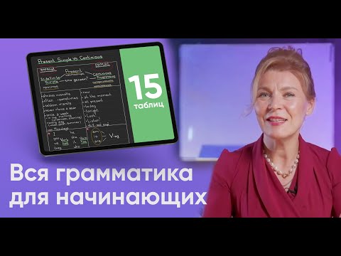 Видео: Весь АНГЛИЙСКИЙ для НАЧИНАЮЩИХ. Уровень A1 за 40 минут. 15 таблиц. Ирина Кузьмина