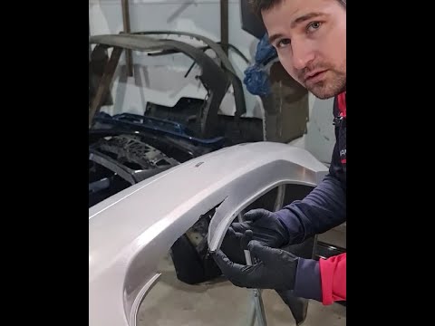 Видео: Свариваем бампер феном для сварки пластика.