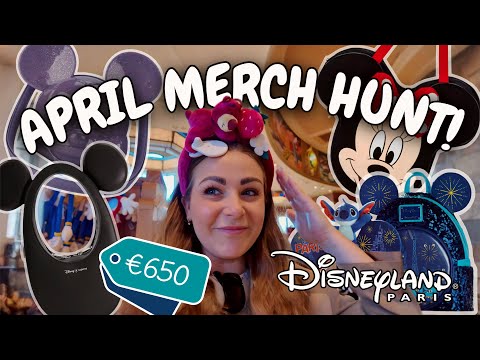 Видео: Апрельская охота за товарами в Диснейленде в Париже: откройте для себя новую одежду, значки и сер...
