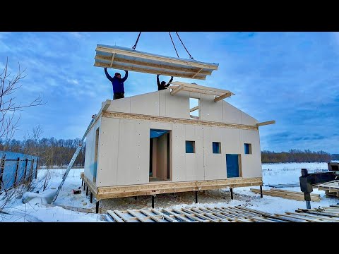 Видео: Недорогой дом за 5 дней. Полный процесс строительства