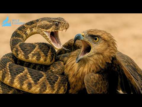 Видео: Смертельная пустыня Намибии: битва между орлом и ядовитой змеей #документальныйфильмоприроде