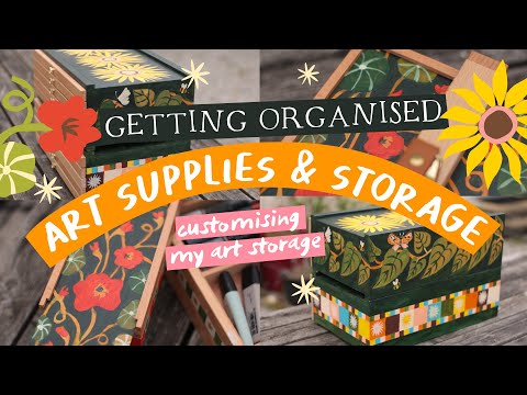 Видео: Индивидуальное хранение и организация моей художественной комнаты!