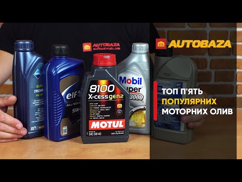 Видео: Топ 5 найпопулярніших моторних олив