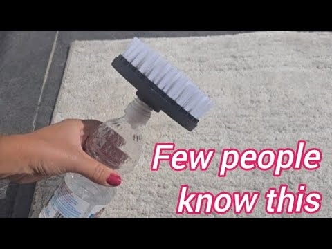 Видео: Почистите весь ковёр всего за несколько минут! С этим средством он будет выглядеть как новый.
