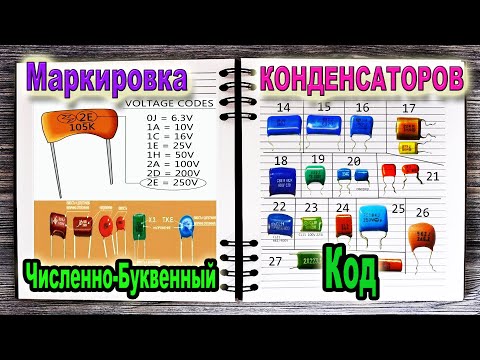 Видео: Численно Буквенного Код при Маркировке КОНДЕНСАТОРОВ - (Азбука РадиоСхем)