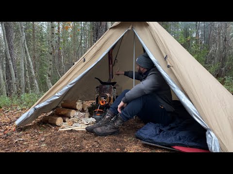 Видео: Палатка типи с печкой.