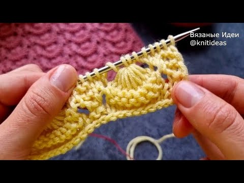 Видео: Изумительный узор спицами!