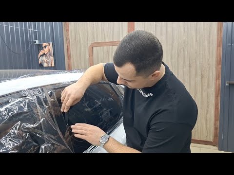 Видео: Как затонировать боковое стекло| делаем лекало на боковую дверь