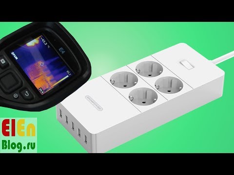 Видео: NTONPOWER  Удлинитель с 5 USB  портами 2.4A