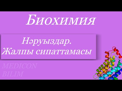 Видео: Нәруыздар биохимиясы: нәруыздардың жалпы сипаттамасы | биохимия толық курсқа жазылу үшін 👇