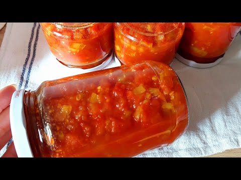 Видео: Томатный Соус Шакшука (менемен) для зимней и вкусной яичницы или других блюд! Быстро и практично!