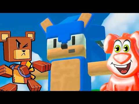 Видео: Супер-медведь против гигантов! Желейный пёс Стасик играет в Super Bear Adventure.