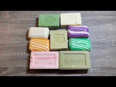 Видео: 216 Cutting Dalan soapbars | Режу мыло Далан | ASMR soap | No talking