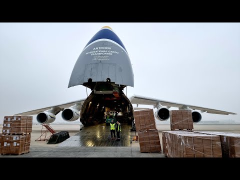 Видео: Ан-124 РУСЛАН Алматы-Тяньцзинь-Алматы. Перелет, загрузка и знакомство с экипажем Авиалиний Антонова