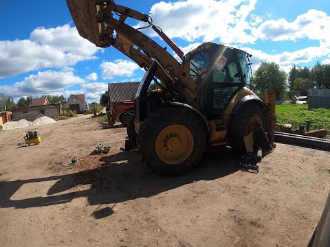 Видео: Экскаватор-погрузчик Cat 434E. Регулировка клапанов.