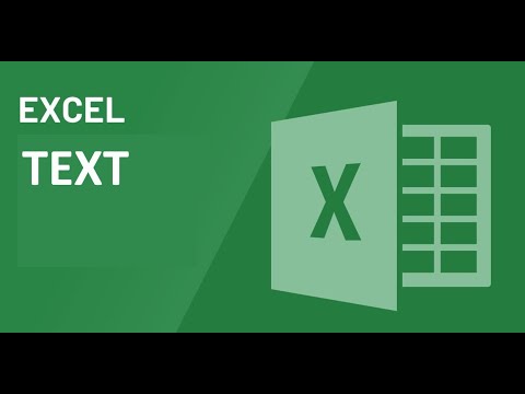 Видео: MS EXCEL TEXT ашиглалт, EXCEL дээр өгүүлбэр дунд тоо болон огноо гэх мэт тэмдэгт холбох #excel