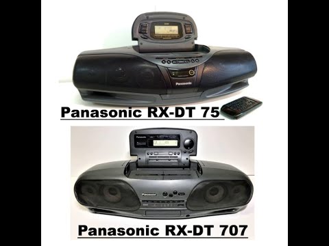 Видео: Panasonic RX-DT707 & Panasonic RX-DT75 - сравнение