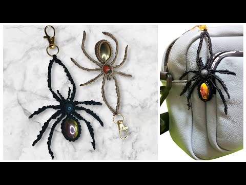 Видео: Макраме брелок Паук Macrame keychain Spider Halloween decor DIY macrame pattern Macrame tutorial