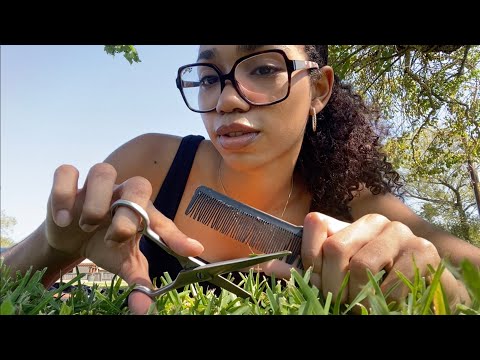 Видео: ASMR — Подстригаем траву