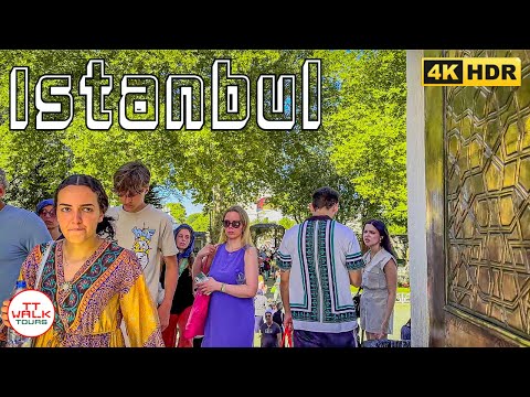 Видео: Стамбул, пешеходная экскурсия по старому городу | 4К HDR