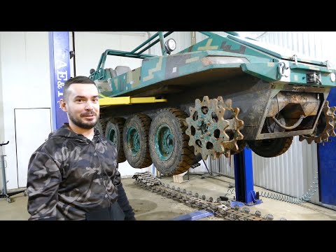 Видео: Доработали самодельный вездеход. Выдержат ли гусеницы?