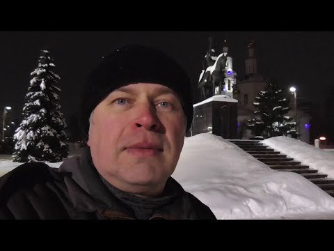 Видео: Зимний вечер, Геннадий Горин у памятника