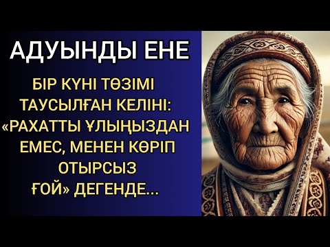 Видео: АДУЫНДЫ ЕНЕ. БІР КҮНІ ТӨЗІМІ ТАУСЫЛҒАН КЕЛІНІ:«РАХАТТЫ ҰЛЫҢЫЗДАН ЕМЕС, МЕНЕН КӨРІП ОТЫРСЫЗ ҒОЙ»