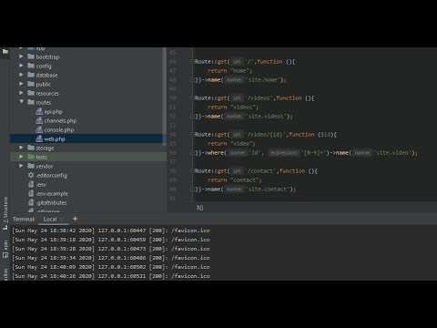 Видео: Laravel работа с маршрутами (routing)