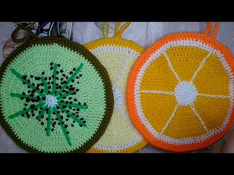 Видео: Вяжем витаминные фрукты-прихватки