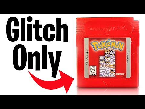 Видео: Pokémon Red, но я могу поймать только Glitch Pokémon.