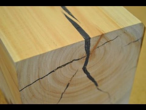 Видео: Трещина, бревно, брус / Сруб в трещинах / cracks the squared beam log