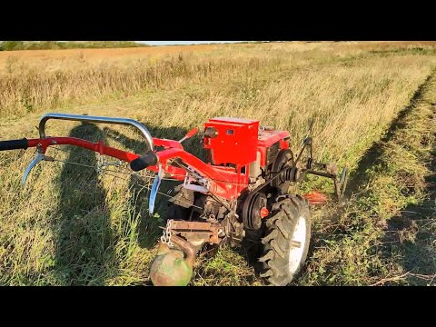 Видео: Косилка мотоблока теперь косит без пропусков - переделал