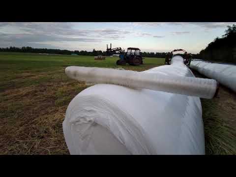 Видео: Работа скоростного обмотчика и сетка от птиц