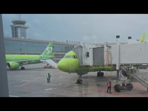 Видео: Перелёт на авиакомпании S7 airlines airbus a320 по маршруту Самара Курумоч-Москва Домодедово
