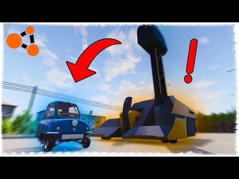 Видео: БОЛЬШАЯ КУВАЛДА ПРОТИВ АВТОМОБИЛЕЙ! (BeamNG.drive)