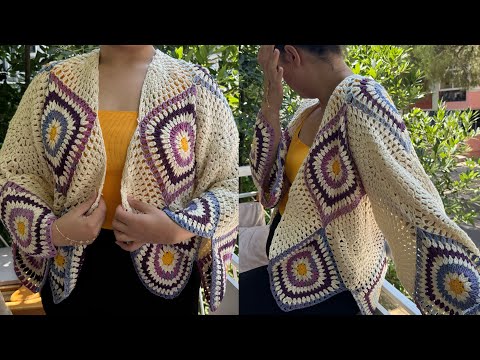 Видео: Давайте свяжем на Etsy богемный кардиган крючком стоимостью 5000 TL за 350 TL❣️ #etsy #diy #cardigan