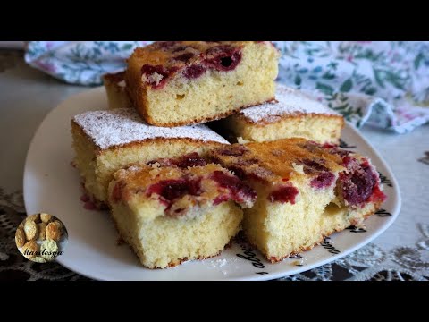 Видео: ВИШНЁВЫЙ ПИРОГ на молоке!