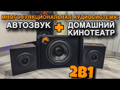 Видео: Piranha 12A Black 2.1 12V/220V. САБ В ТАЧКУ и ДОМАШНИЙ КИНОТЕАТР.