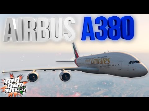 Видео: AIRBUS A380 - GTA 5 MODS (МОДЫ ГТА 5)