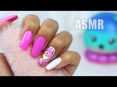 Видео: ASMR Nail Art Tutorial Design & Ideas 💅 Whisper | АСМР МАНИКЮР Фламинго 🦩 Дизайн НОГТЕЙ 2021