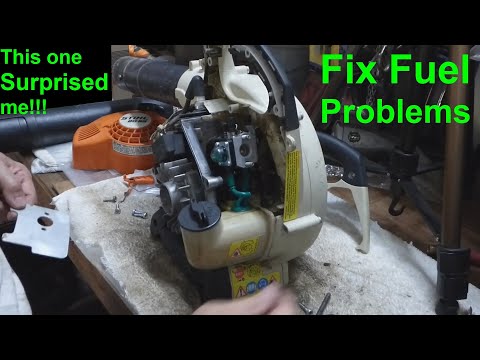 Видео: Двухтактный двигатель не заводится — как устранить проблемы с топливом и воздухом — триммер, возд...