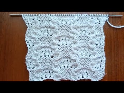 Видео: 🌹🌸🌹Узор "Корзинки цветов" спицами. Схемы узоров спицами. Вязание. Knitting pattern "Flower backets"