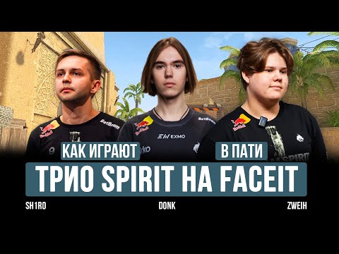 Видео: КАК ИГРАЕТ ТРИО TEAM SPIRIT НА FACEIT