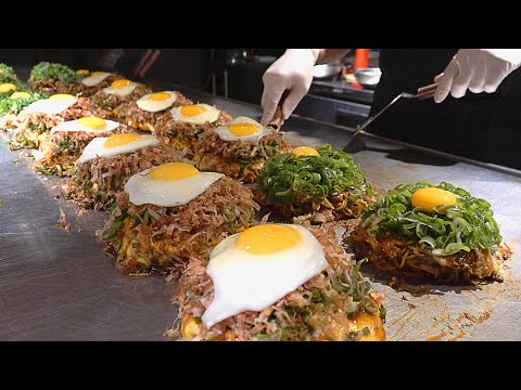 Видео: супер вкусно! Блинчики на железной тарелке в японском стиле - корейская уличная еда