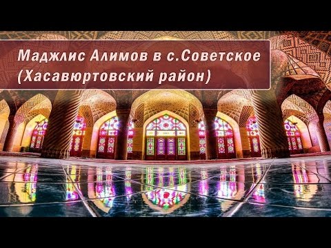 Видео: Маджлис Алимов  с.Советское (Хасавюртовский район)