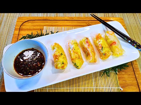 Видео: Рулетики из рисовой бумаги с капустой и тофу! | Полезно и вкусно!