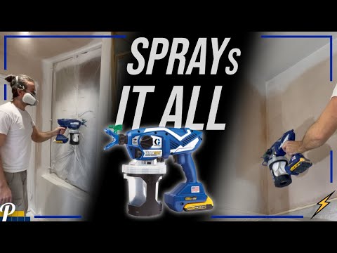 Видео: Ручной краскопульт Graco UltraMAX. Насадки для безвоздушного распыления для отделки и стен.