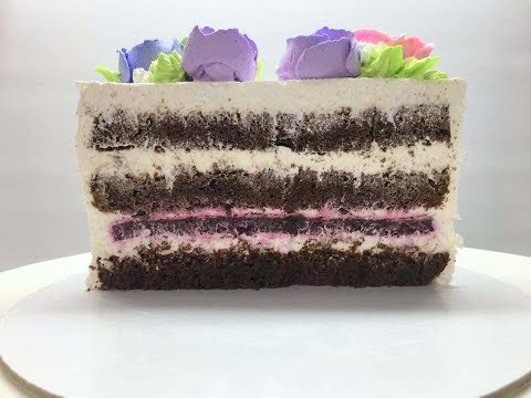 Видео: Торт " черничные ночи " ( супер шоколадный торт )